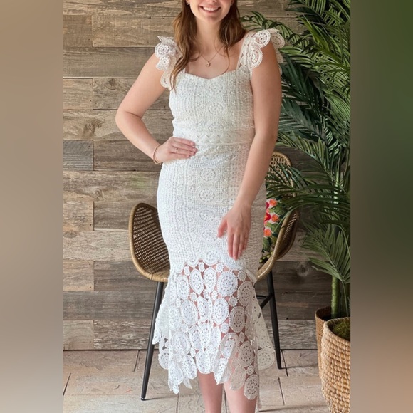 Sweetheart neck lace slit tank maxi dress
